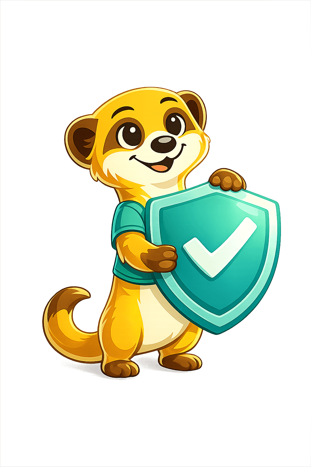 Autopay Alert mascot with shield
